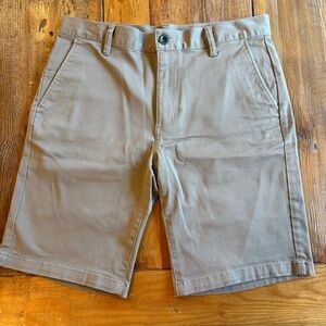 RVCA Men's Tan Flat Front Shorts